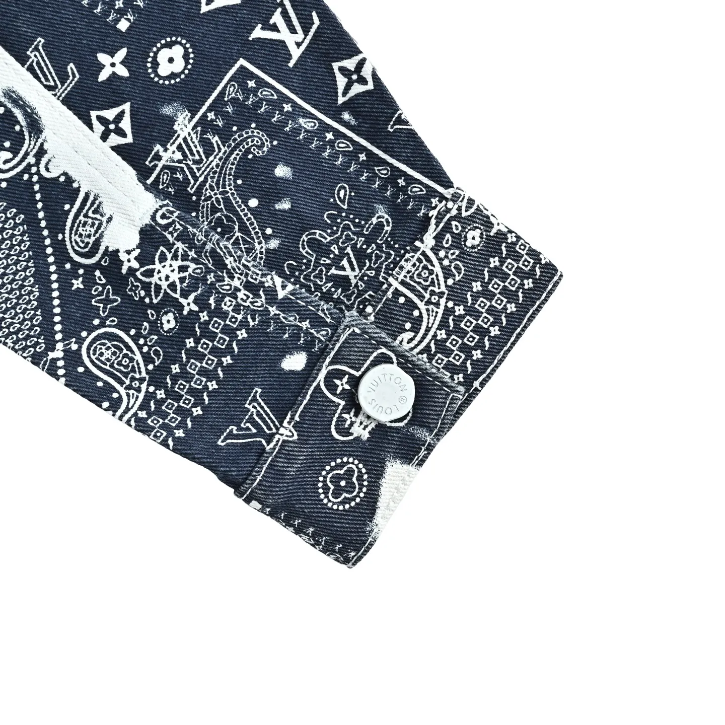 Louis Vuitton/Louis Vuitton cashew flower denim jacket